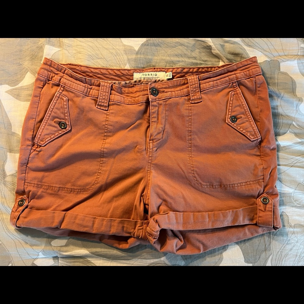 Copper/Orange Torrid Shorts in size 16